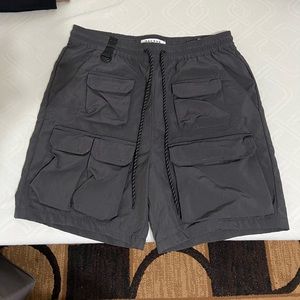 Grey Cargo Shorts
